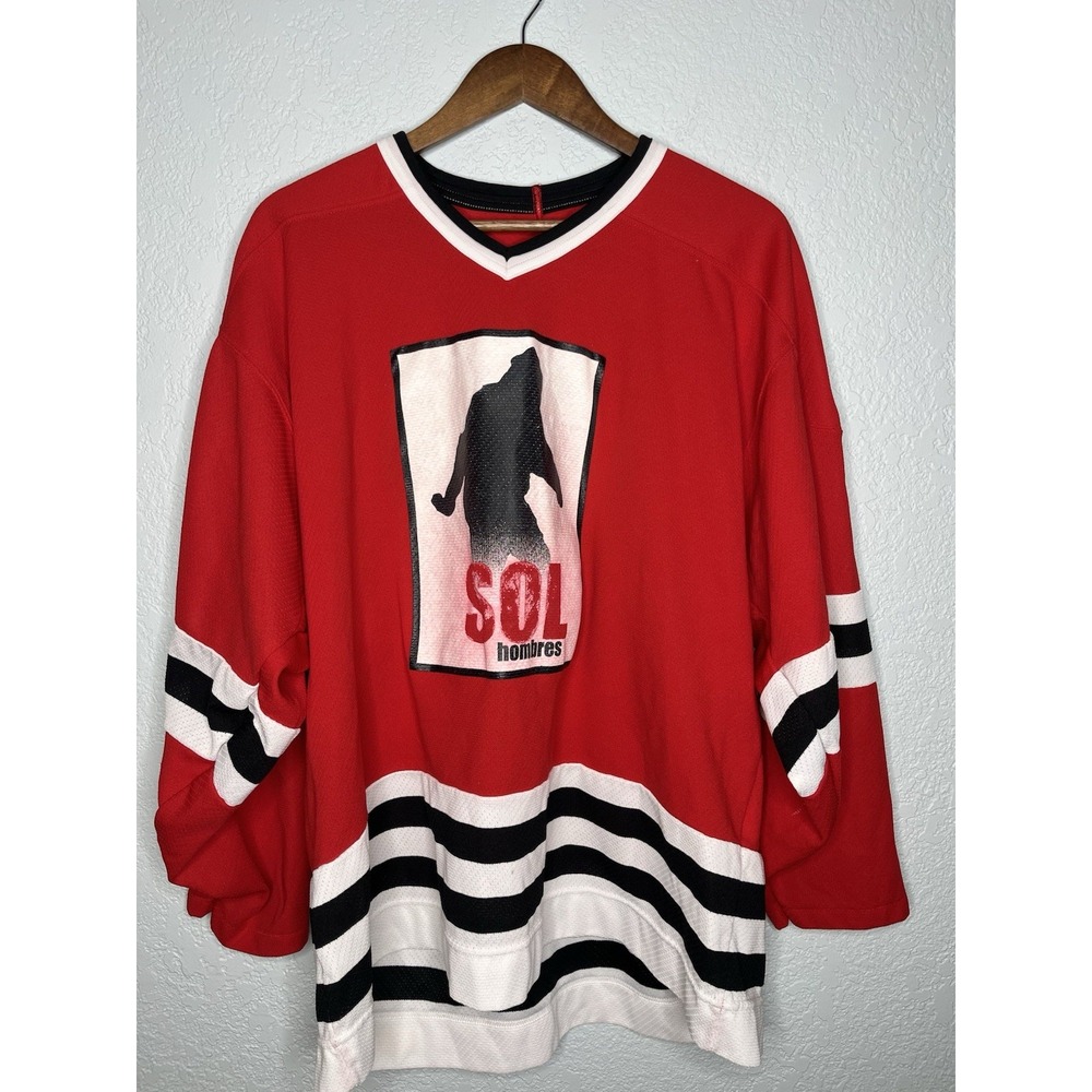 Vintage Style SOL Hombres CCM Canada Hockey Jersey Mens Shirt XL Sasquatch Retro